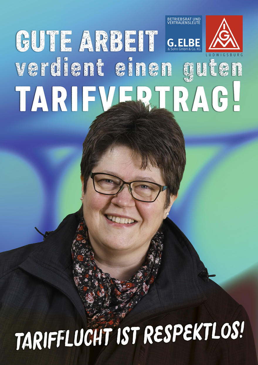 Plakat IG Metall Tarifvertrag 02